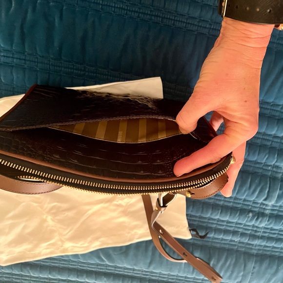 Brahmin Leopard Print and Brown Crossbody Bag in Excellent Used Condition! - Picture 6 of 11